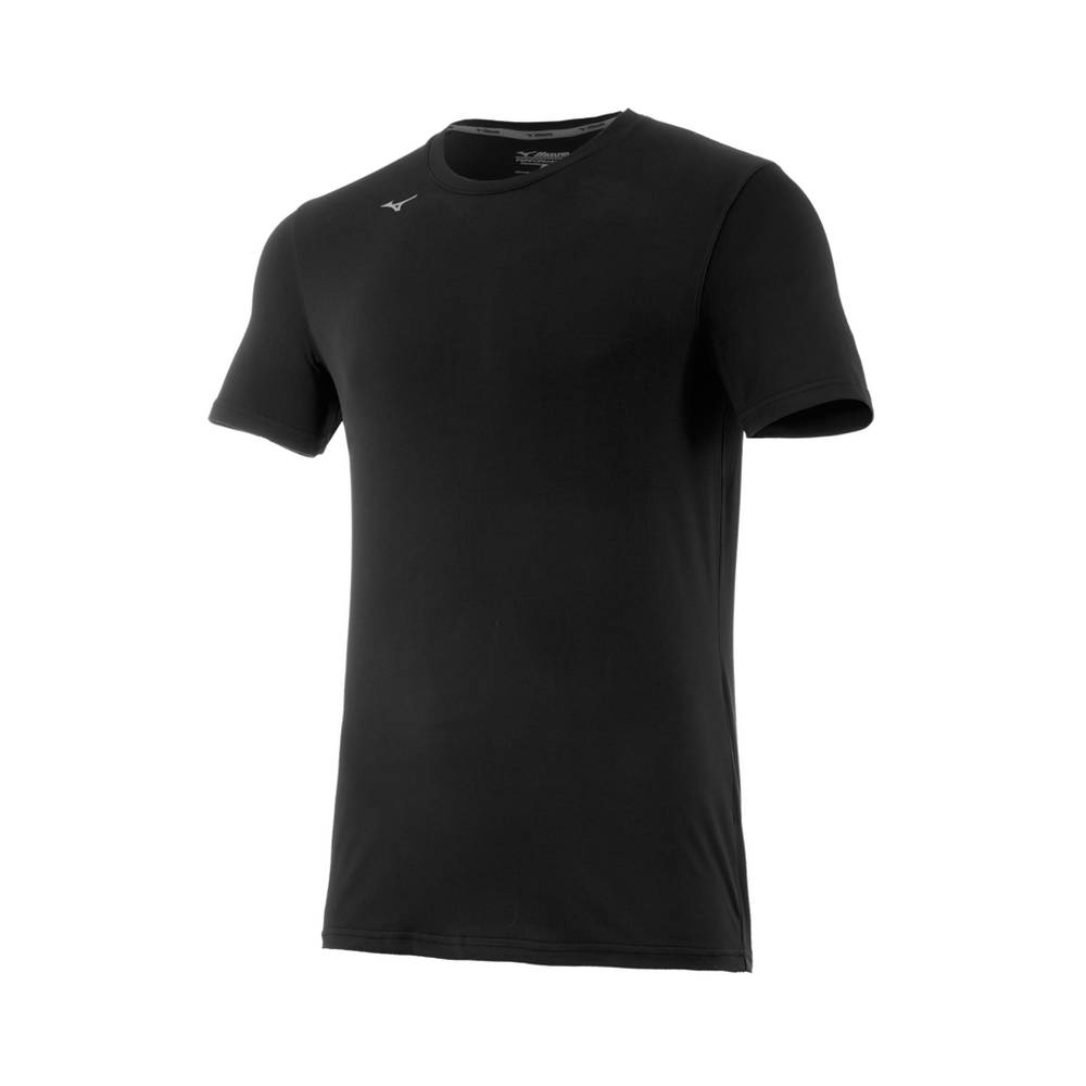 Mens Mizuno Attack 2.0 Volleyball T-Shirts Black Philippines (ZGUECV352)